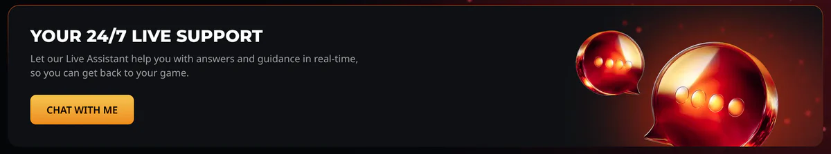 24/7 klantenservice en live chat ondersteuning bij Instant Casino